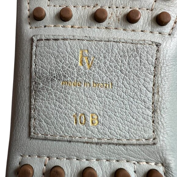 Frances Valentine Light Blue Loafers - Picture 14 of 14